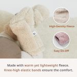 Konny Baby Fluffy Cozy Fleece Winter Booties for Infant (Beige) - Image 4
